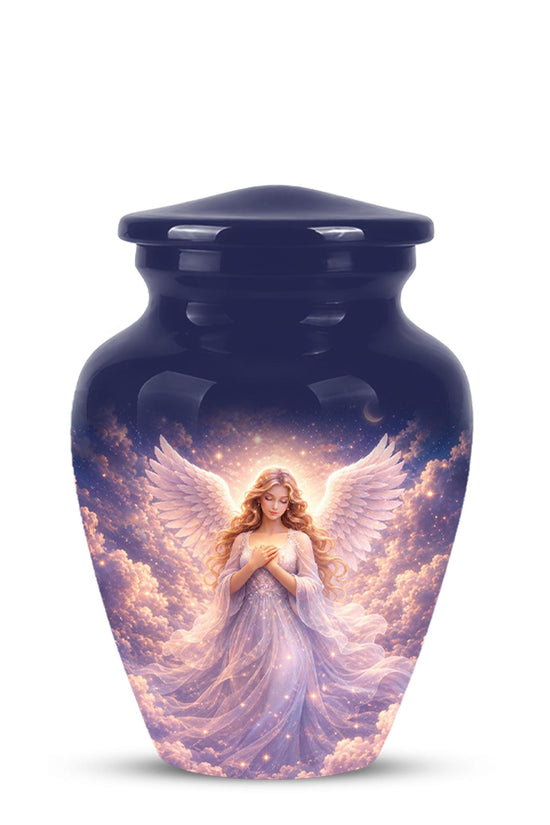 Personalized Angel Wings Urn for Human Ashes - Memorial Keepsake Tribute Urn