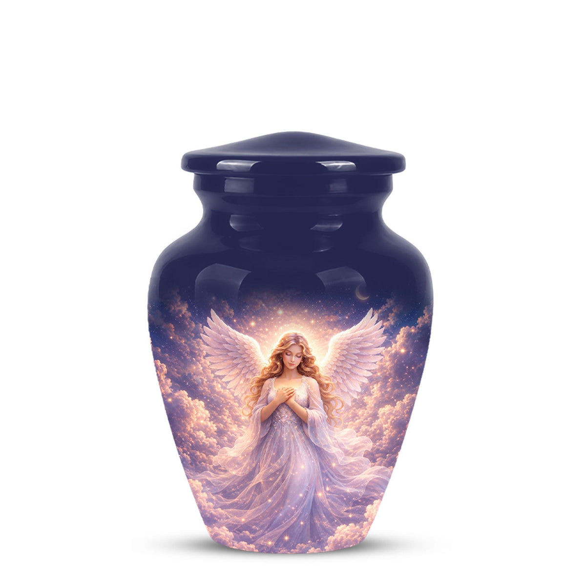 Personalized Angel Wings Urn for Human Ashes - Memorial Keepsake Tribute Urn