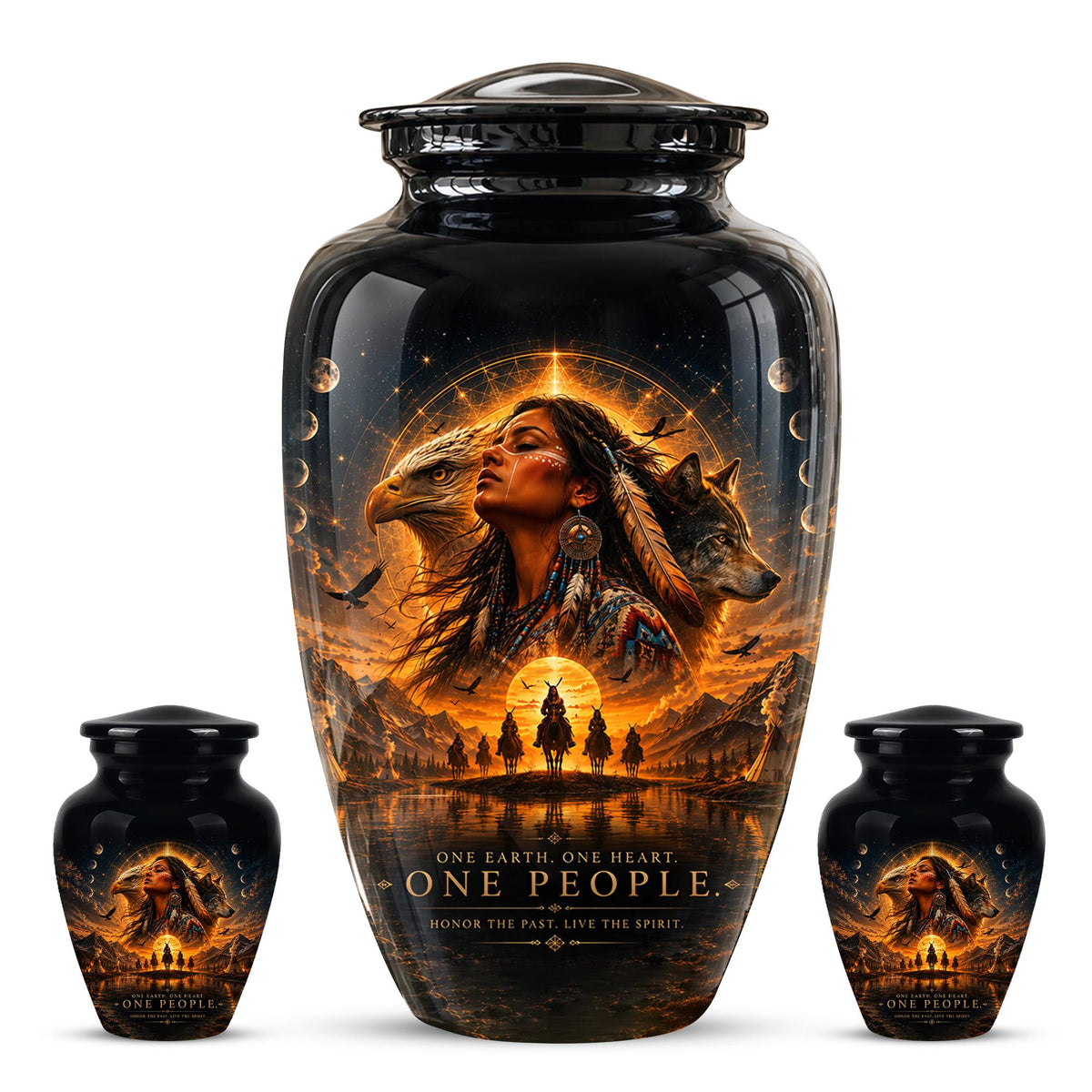Personalized Urns for Human Ashes - Decorative Cremation Urn for Adults