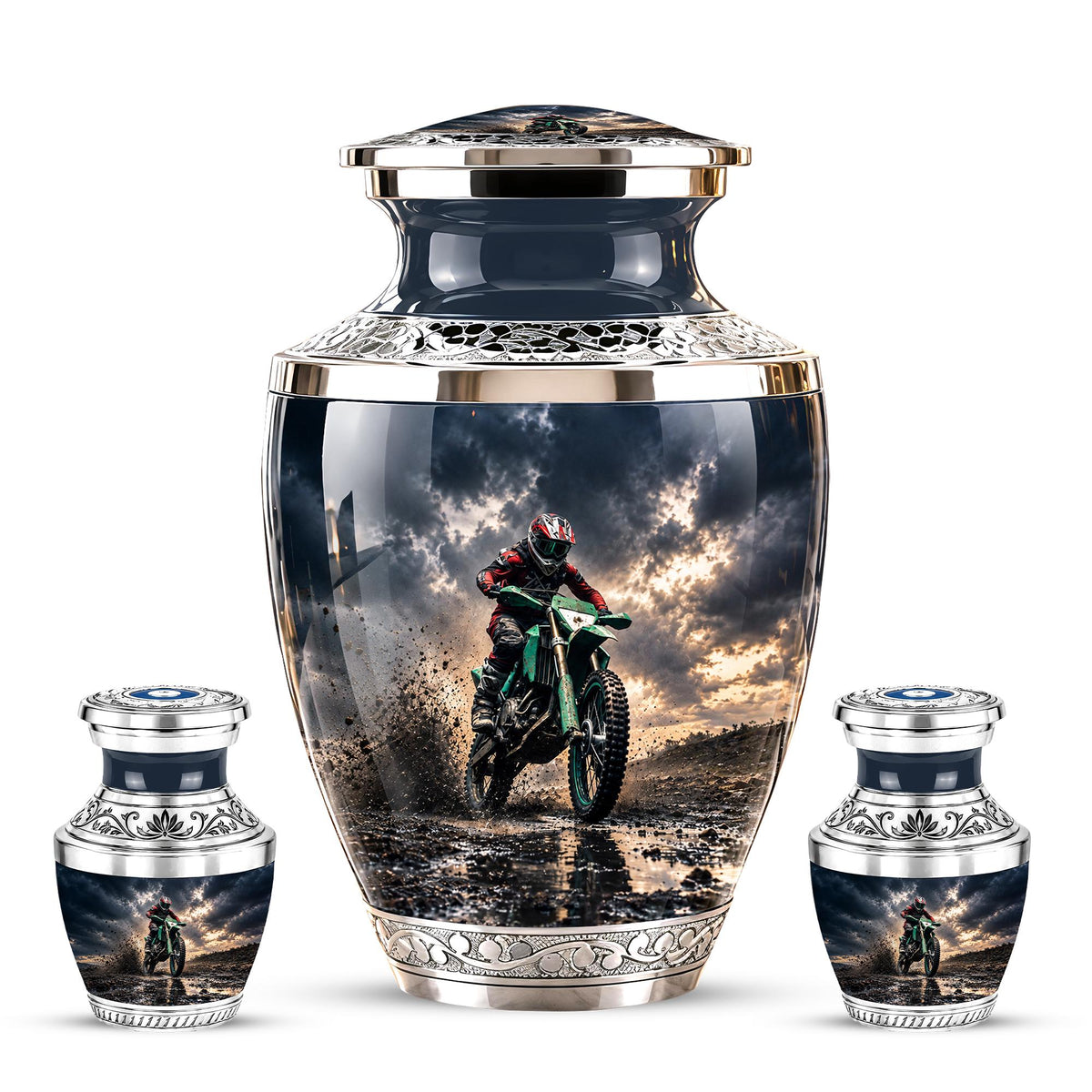 Motocross Dirt Bike Memorial Urn, Motorcycle Ashes Cremation Urn, Personalized Tribute