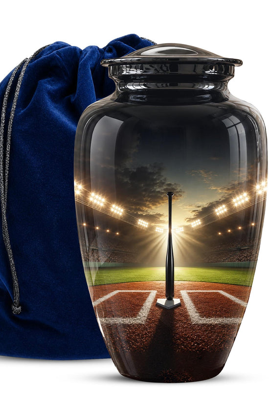Personalized Baseball Stadium Cremation Urn - Memorial Keepsake for Adults