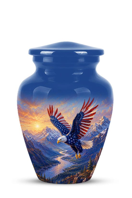 Bald Eagle Cremation Urn for Ashes - Blue Mountain Eagle Memorial Urn