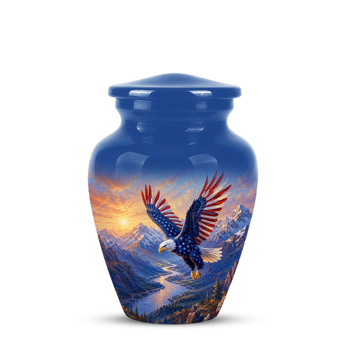 Bald Eagle Cremation Urn for Ashes - Blue Mountain Eagle Memorial Urn