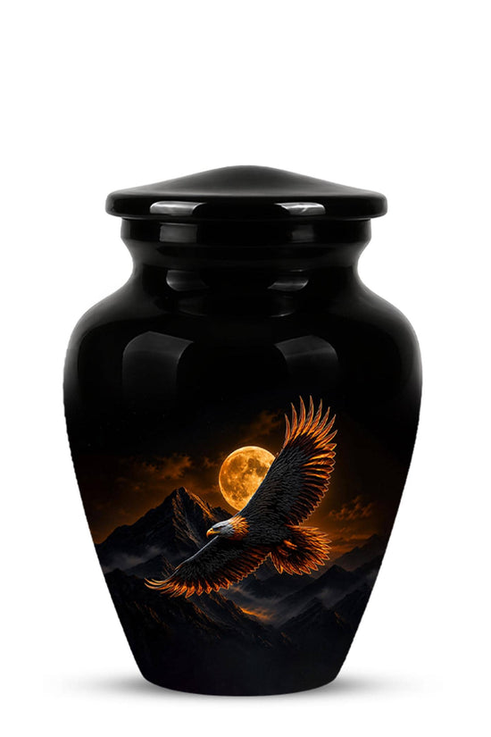 Eagle Cremation Urn for Ashes - Black Bald Eagle Memorial Urn