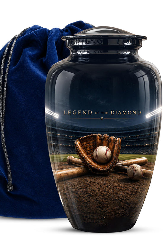 Baseball Glove Cremation Urn for Ashes - Legend of the Diamond Memorial Urn