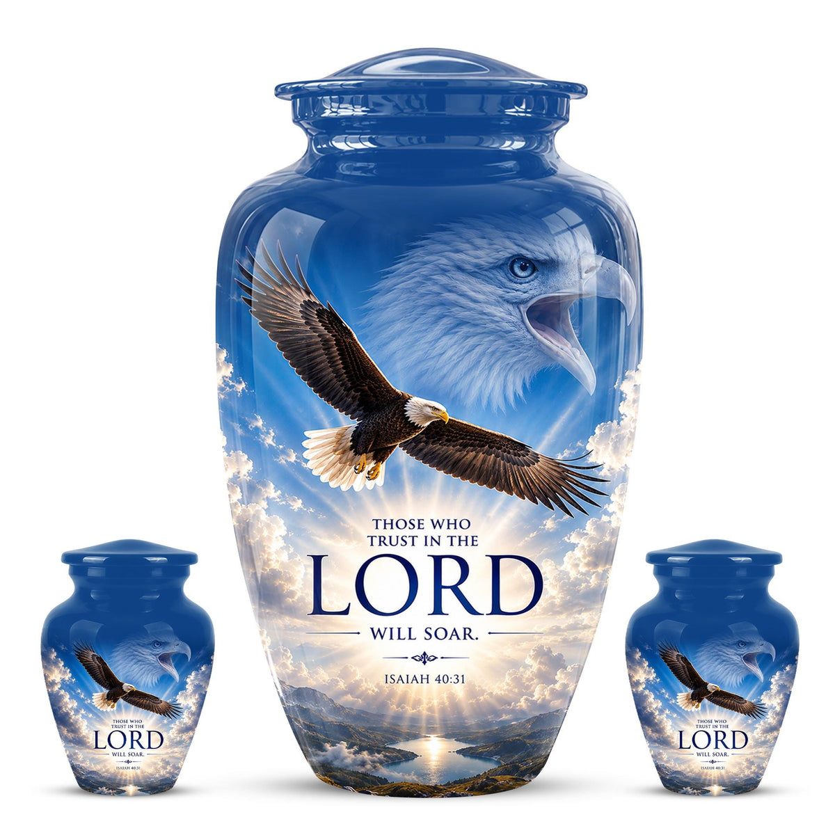 Bald Eagle Cremation Urn for Ashes - Christian Memorial Urn