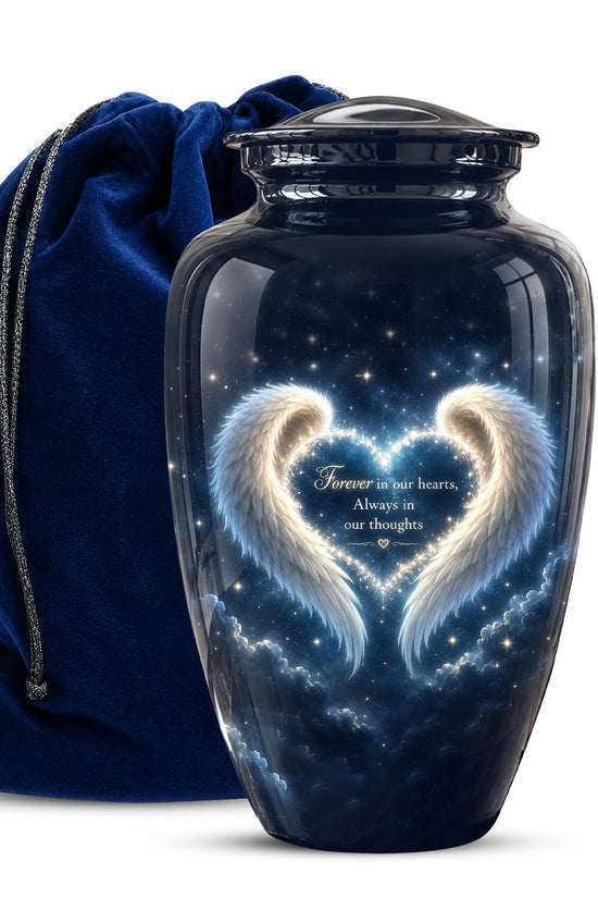 Angel Wings Memorial Urn - Personalized Keepsake for Ashes