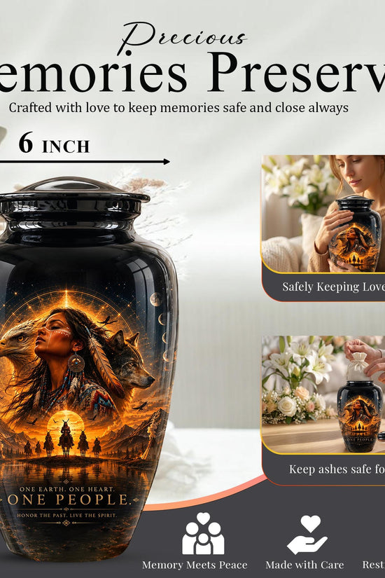 Personalized Urns for Human Ashes - Decorative Cremation Urn for Adults