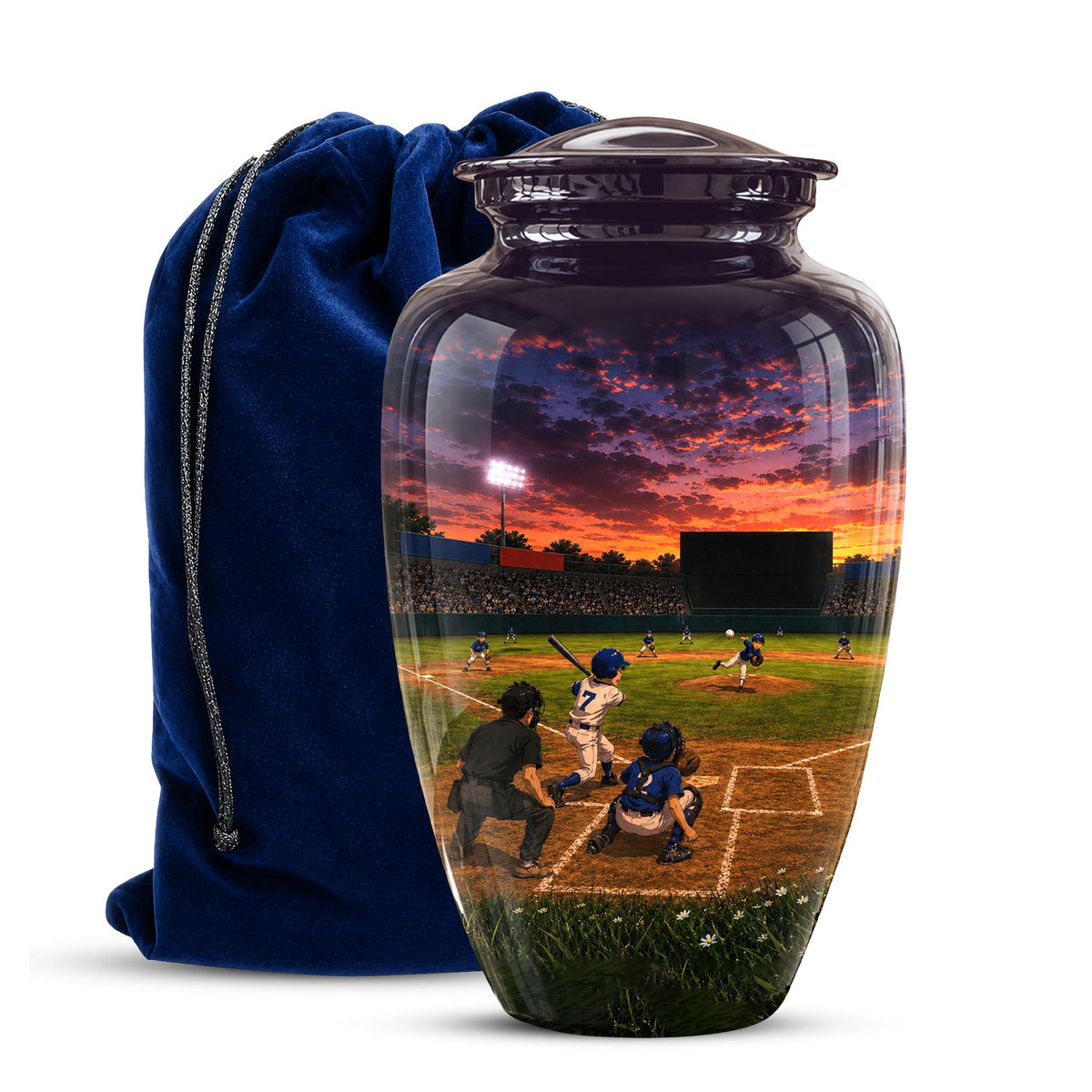 Baseball Cremation Urn for Ashes - Youth Baseball Team Memorial Urn