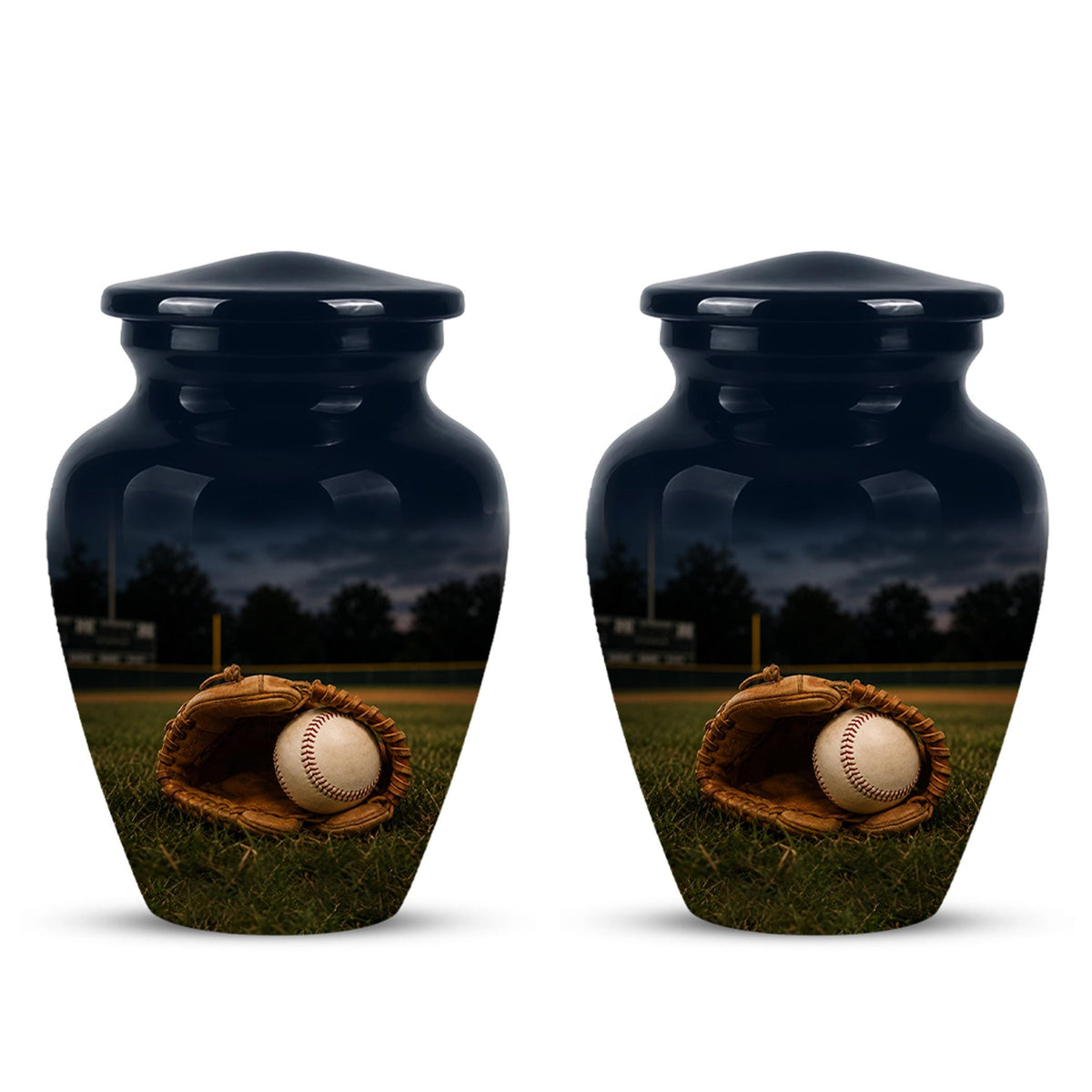 Baseball Cremation Urn for Ashes - Baseball Glove and Ball Memorial Urn