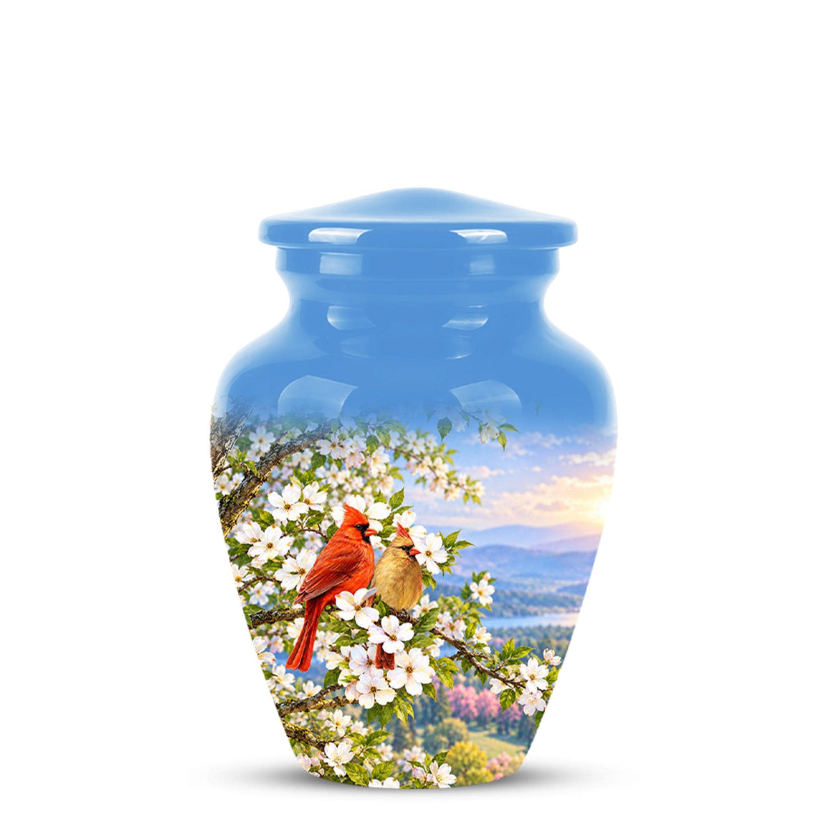 Personalized Cardinal Cremation Urn, Red Bird Memorial Keepsake (200 Cubic  Inch)