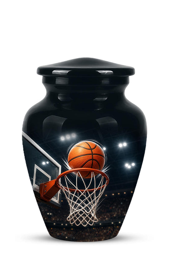Basketball Cremation Urn, Sports Memorial Tribute, Adult Keepsake Urn