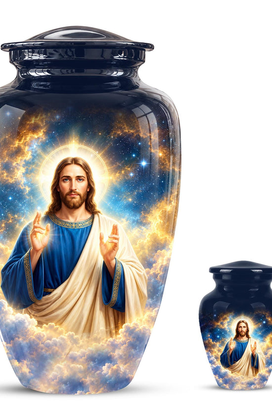 Personalized Jesus Cremation Urn - Christian Memorial Ashes (200 Cubic)