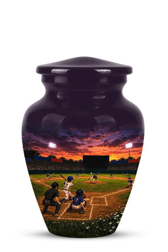 Baseball Cremation Urn for Ashes - Youth Baseball Team Memorial Urn