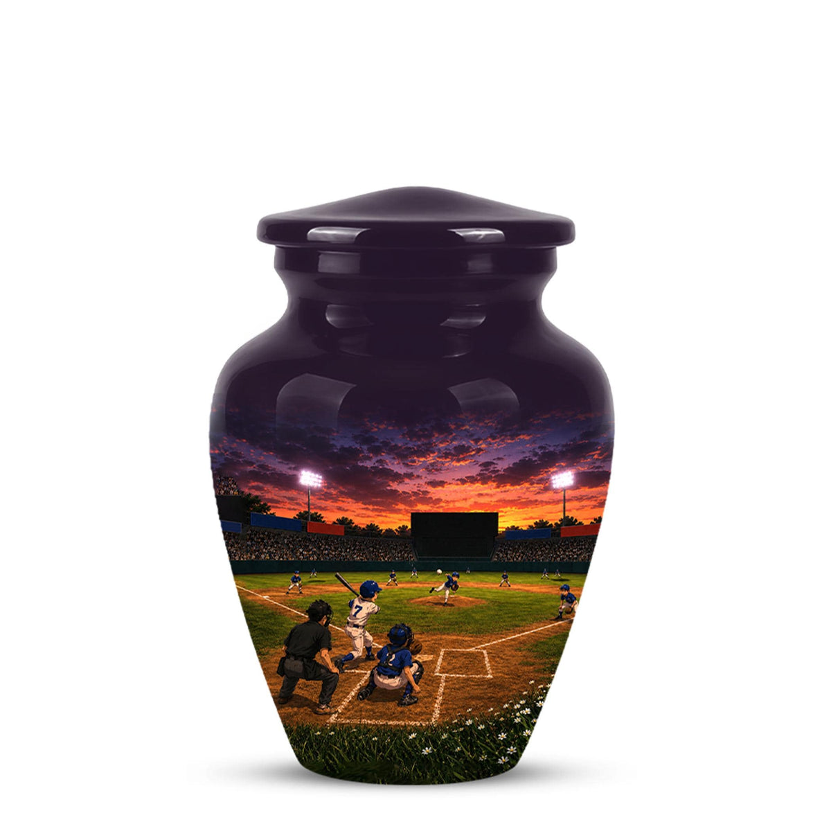 Baseball Cremation Urn for Ashes - Youth Baseball Team Memorial Urn