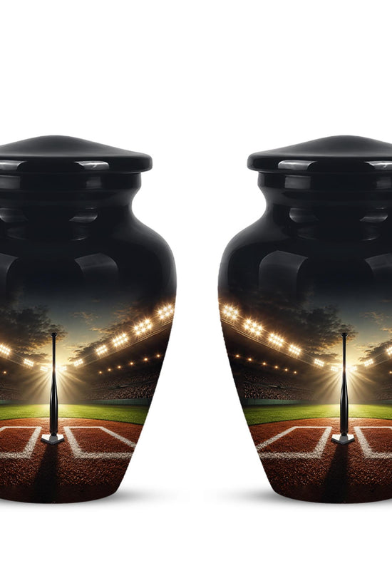Personalized Baseball Stadium Cremation Urn - Memorial Keepsake for Adults