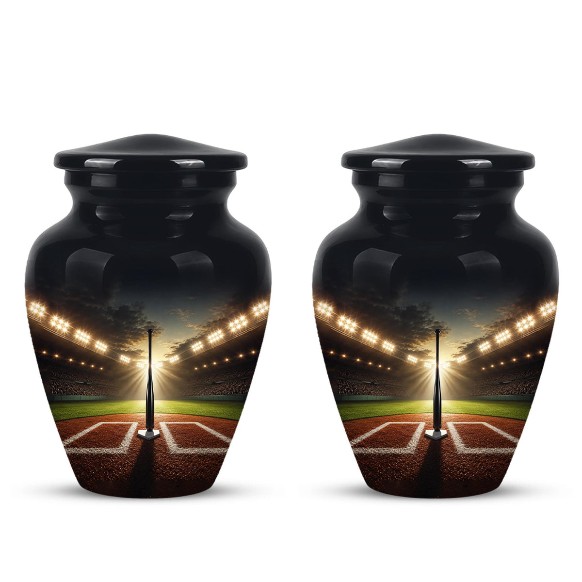Personalized Baseball Stadium Cremation Urn - Memorial Keepsake for Adults