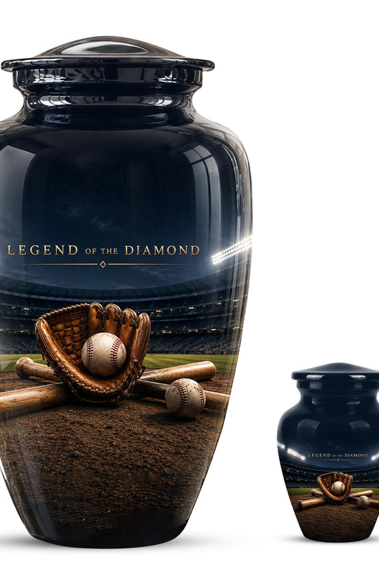 Baseball Glove Cremation Urn for Ashes - Legend of the Diamond Memorial Urn