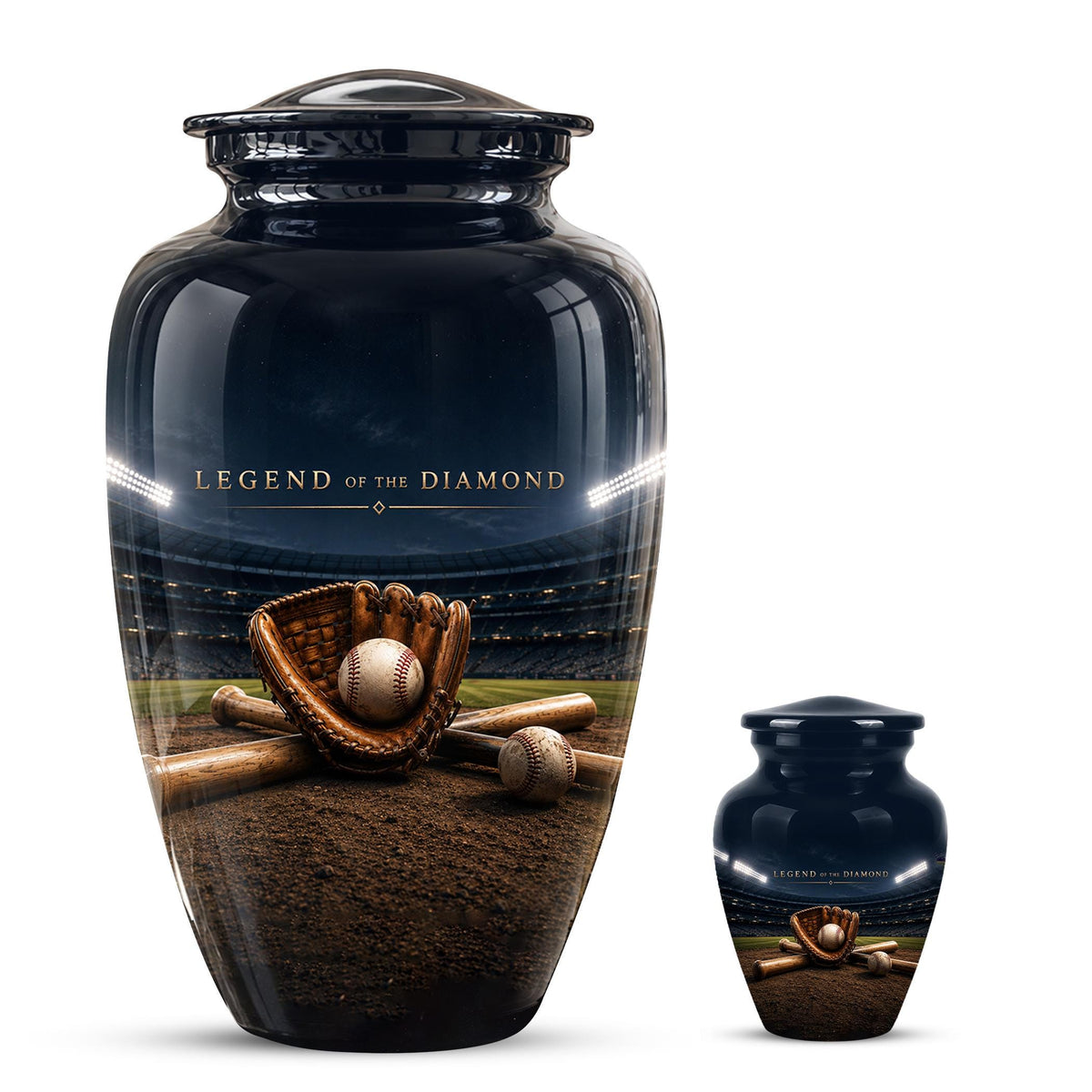 Baseball Glove Cremation Urn for Ashes - Legend of the Diamond Memorial Urn