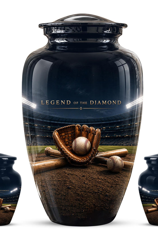 Baseball Glove Cremation Urn for Ashes - Legend of the Diamond Memorial Urn