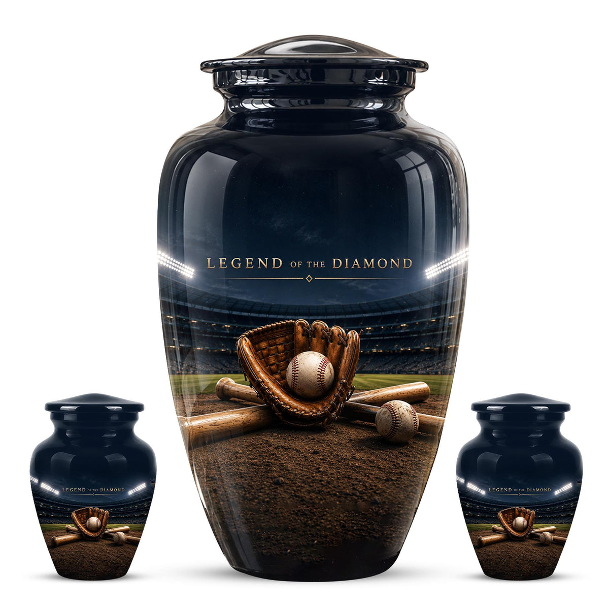 Baseball Glove Cremation Urn for Ashes - Legend of the Diamond Memorial Urn