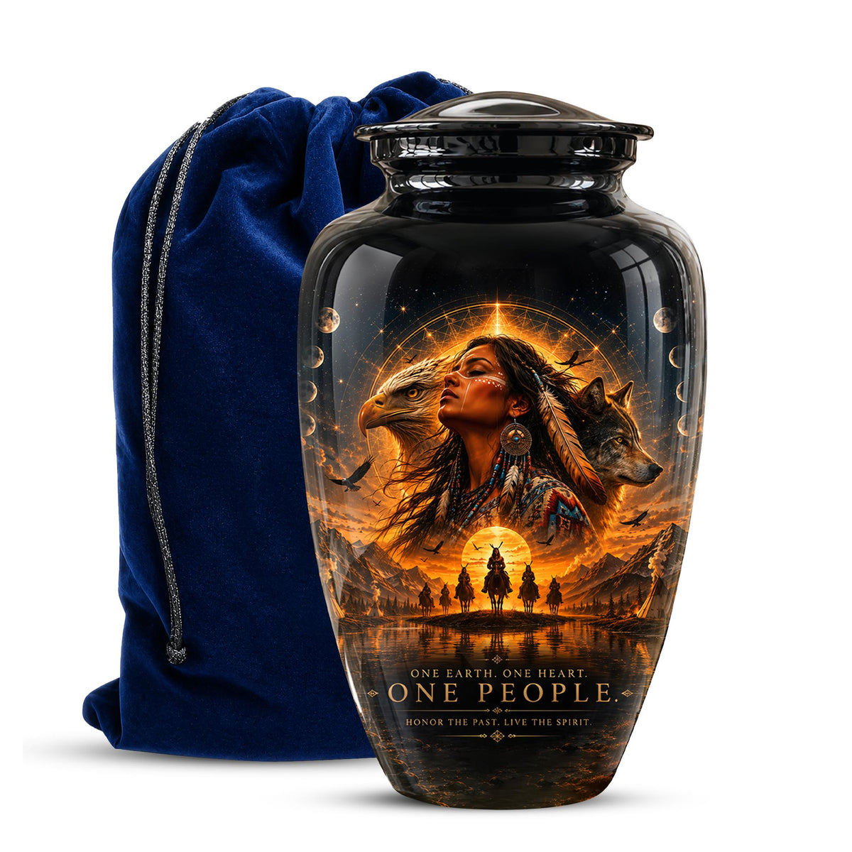 Personalized Urns for Human Ashes - Decorative Cremation Urn for Adults
