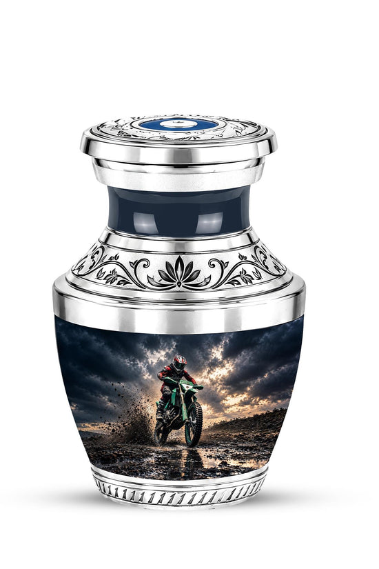 Motocross Dirt Bike Memorial Urn, Motorcycle Ashes Cremation Urn, Personalized Tribute
