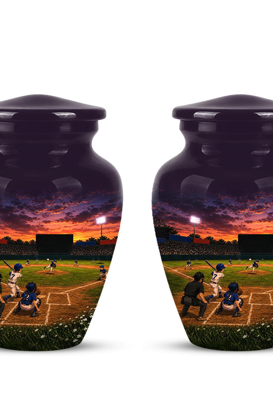 Baseball Cremation Urn for Ashes - Youth Baseball Team Memorial Urn