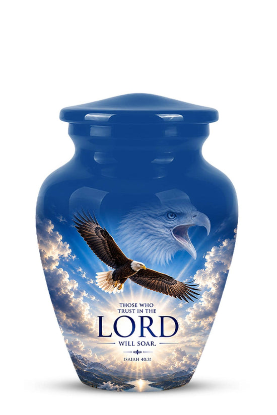 Bald Eagle Cremation Urn for Ashes - Christian Memorial Urn