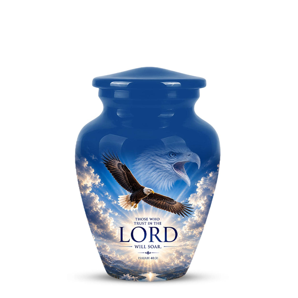 Bald Eagle Cremation Urn for Ashes - Christian Memorial Urn
