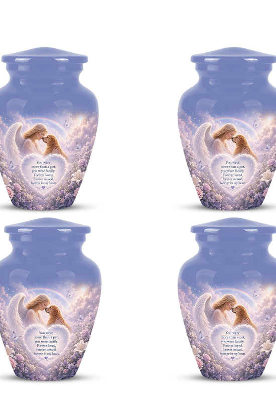 Personalized Angel Rainbow Dog Cremation Urn - 200 Cubic  Inch Pet Memorial Ashes