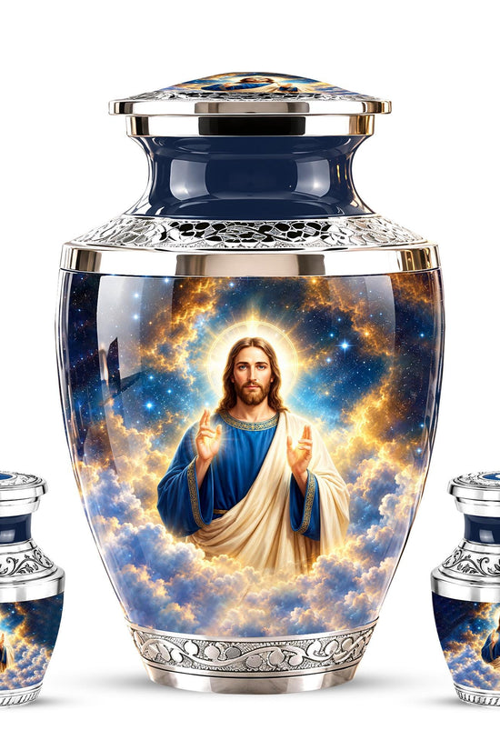 Personalized Jesus Memorial Urn - Christian Cremation Urn, 200 Cubic  Inches