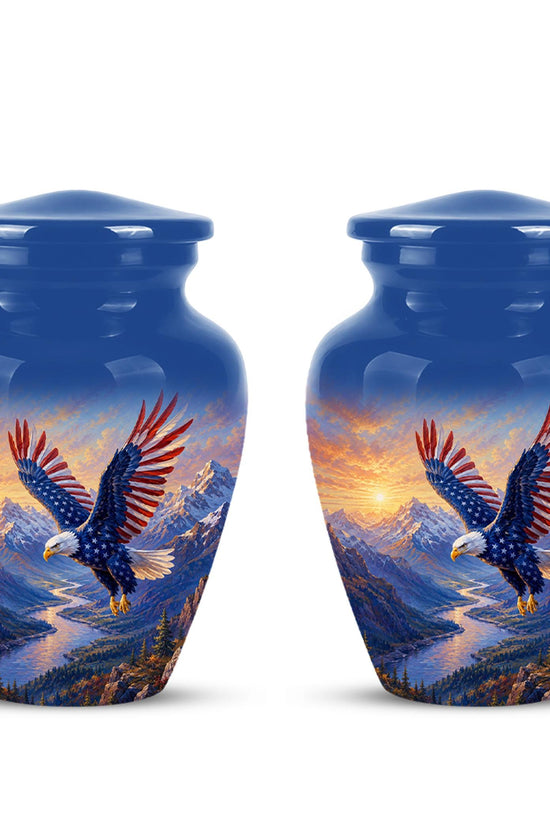 Bald Eagle Cremation Urn for Ashes - Blue Mountain Eagle Memorial Urn