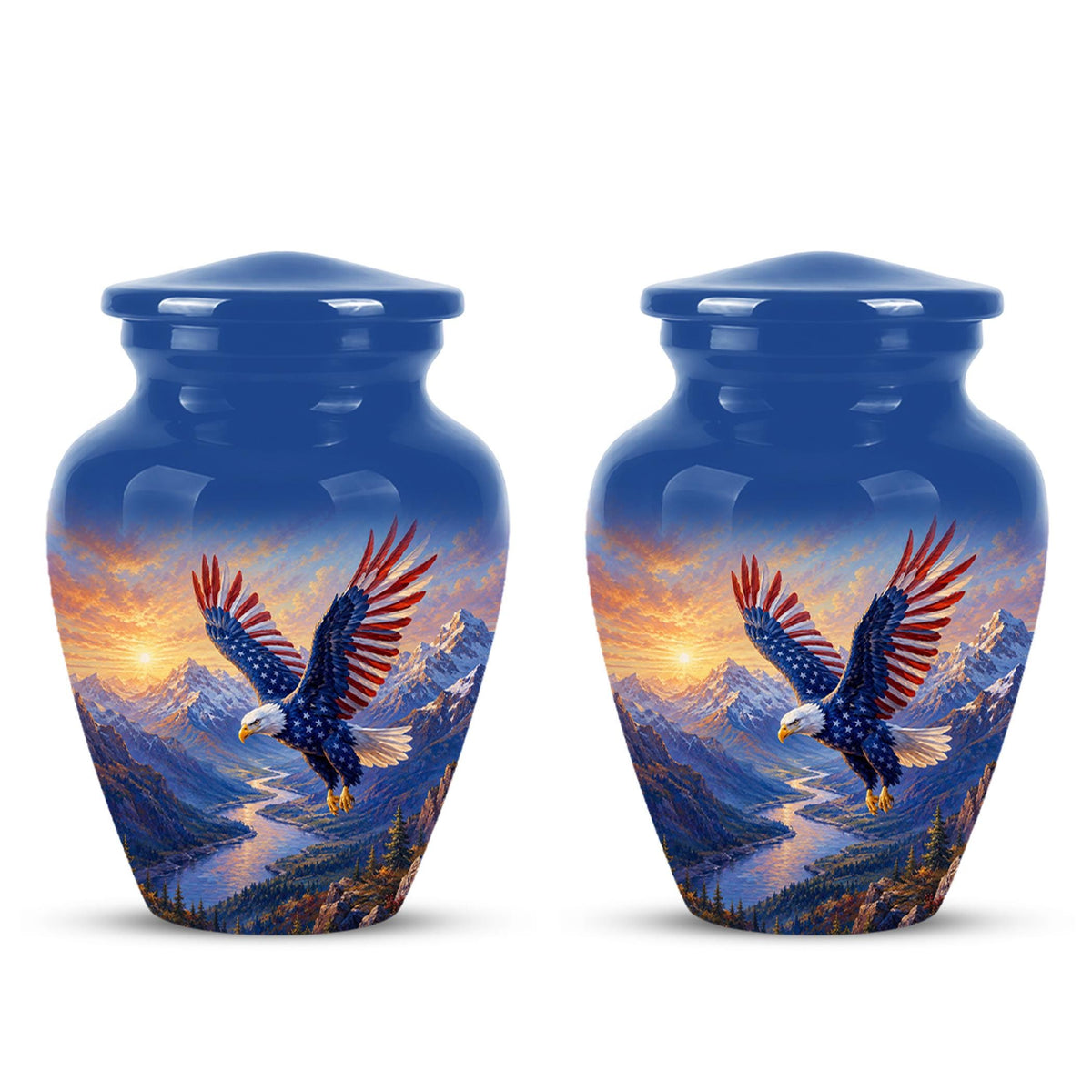 Bald Eagle Cremation Urn for Ashes - Blue Mountain Eagle Memorial Urn
