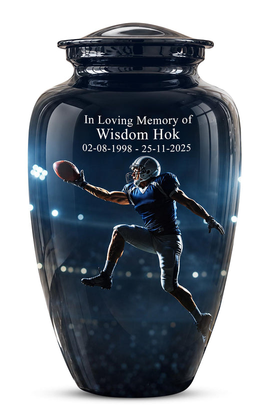 Sportsman Cremation Urn ? Football Memorial Keepsake for Adults