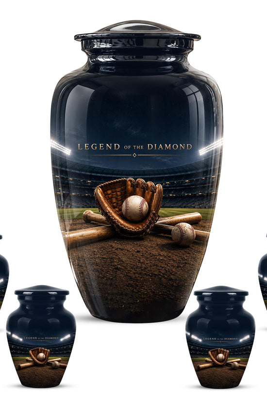 Baseball Glove Cremation Urn for Ashes - Legend of the Diamond Memorial Urn