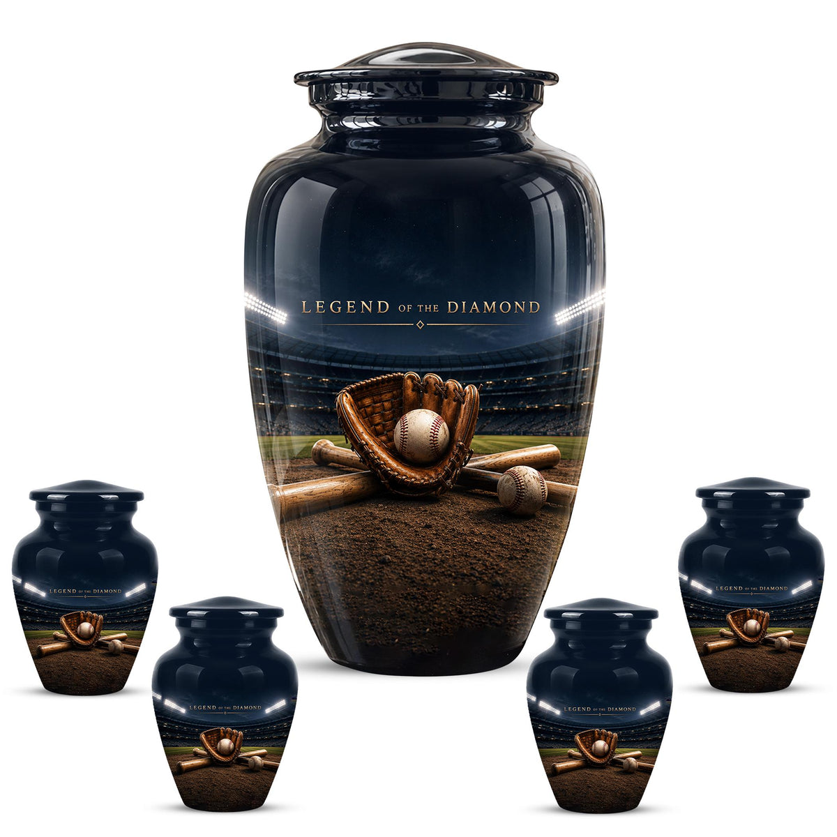 Baseball Glove Cremation Urn for Ashes - Legend of the Diamond Memorial Urn