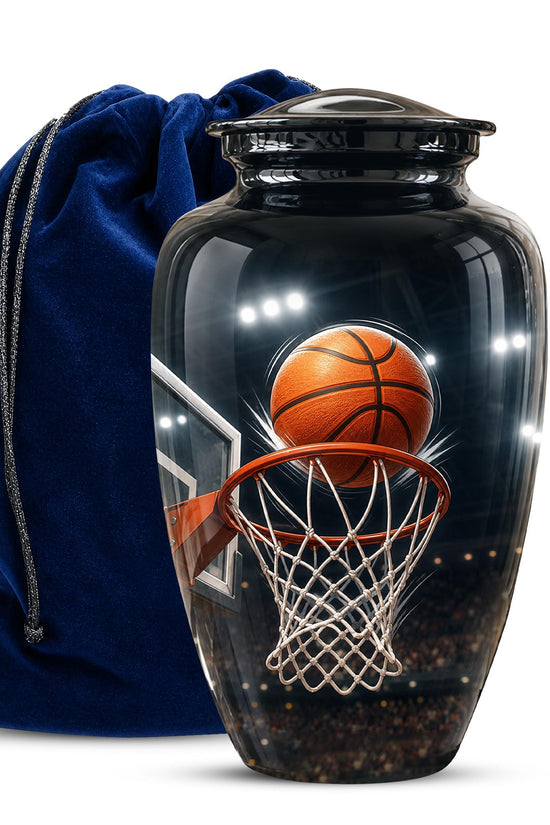 Basketball Cremation Urn, Sports Memorial Tribute, Adult Keepsake Urn