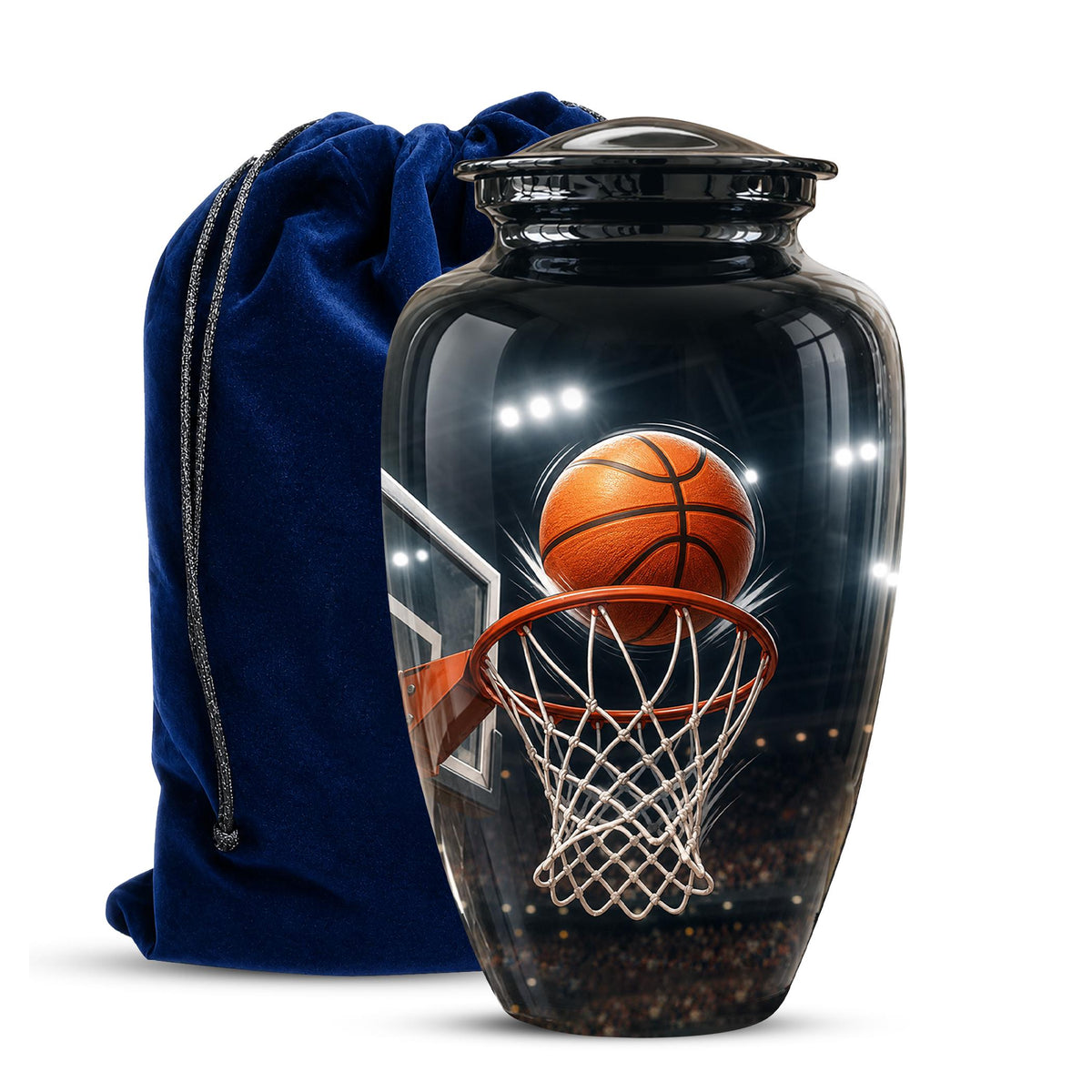 Basketball Cremation Urn, Sports Memorial Tribute, Adult Keepsake Urn