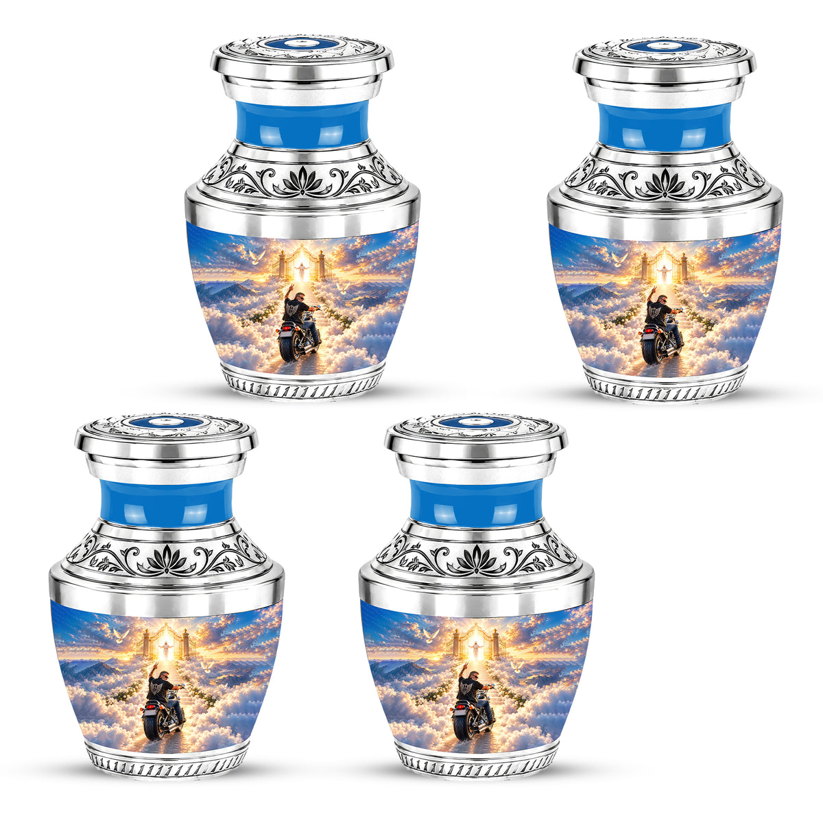 Personalized Motorcycle Memorial Urn, Biker Heaven Tribute, 200 Cubic  Inches