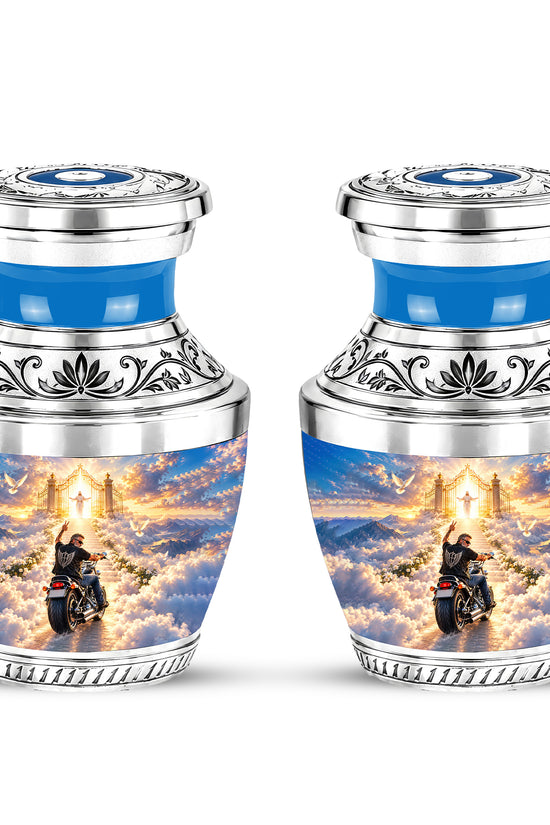 Personalized Motorcycle Memorial Urn, Biker Heaven Tribute, 200 Cubic  Inches