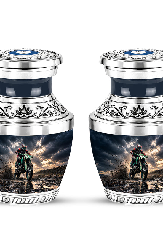 Motocross Dirt Bike Memorial Urn, Motorcycle Ashes Cremation Urn, Personalized Tribute
