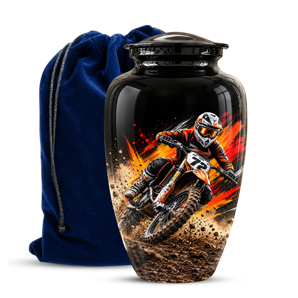Motocross Cremation Urn, Dirt Bike Memorial, Motorcycle Ashes Urn