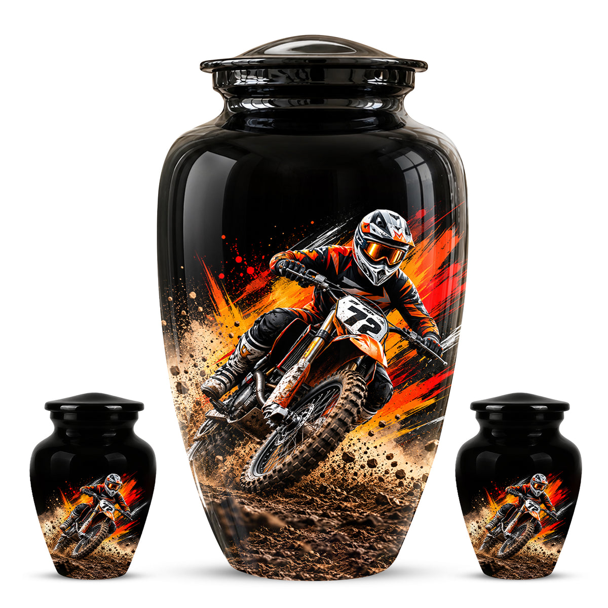Motocross Cremation Urn, Dirt Bike Memorial, Motorcycle Ashes Urn