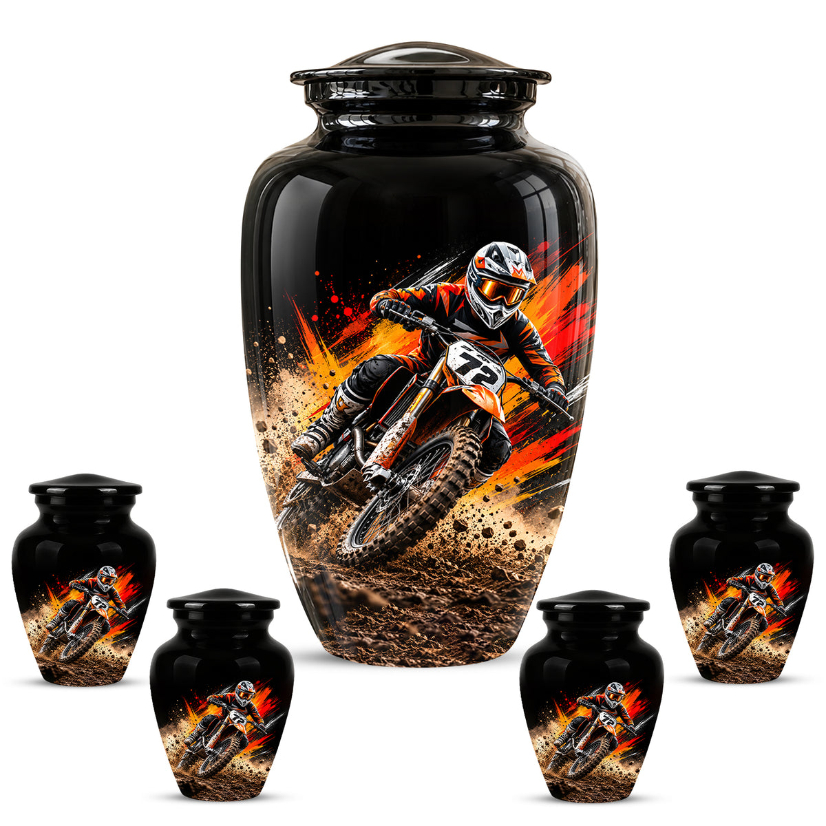 Motocross Cremation Urn, Dirt Bike Memorial, Motorcycle Ashes Urn