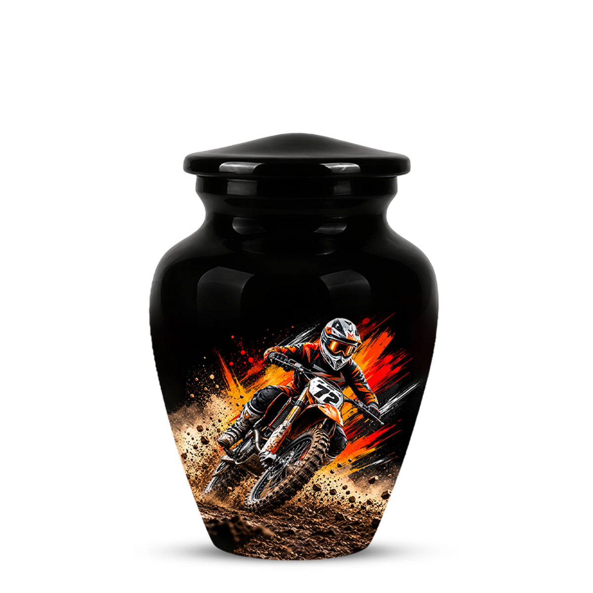 Motocross Cremation Urn, Dirt Bike Memorial, Motorcycle Ashes Urn