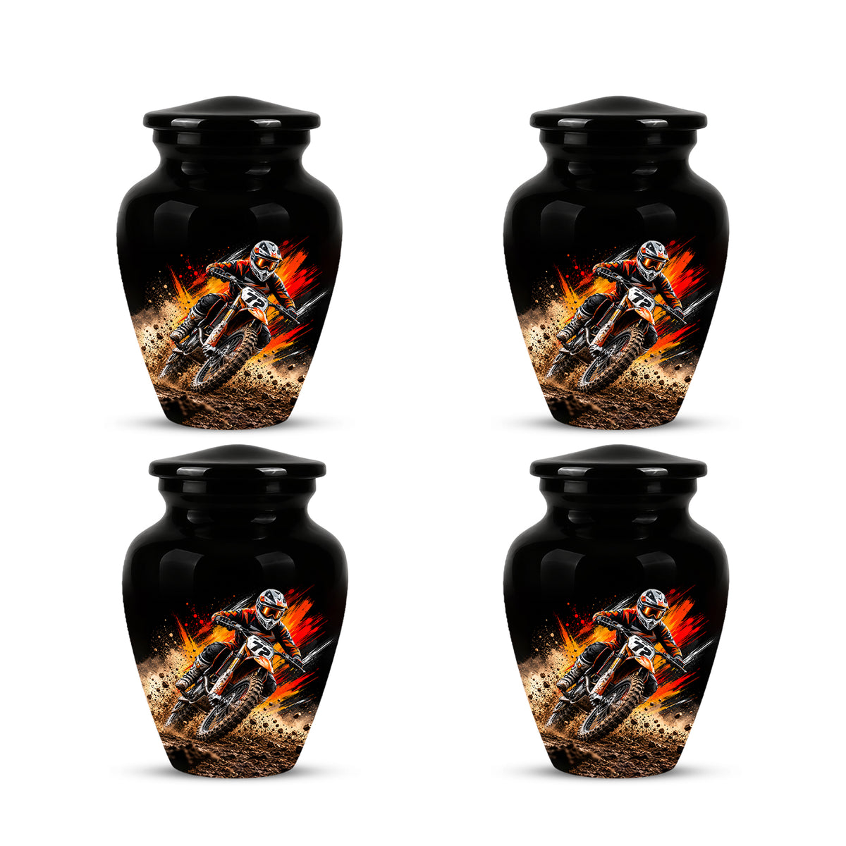 Motocross Cremation Urn, Dirt Bike Memorial, Motorcycle Ashes Urn