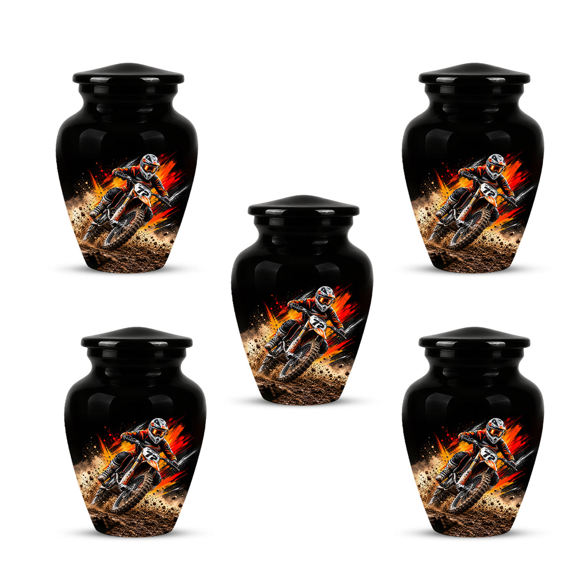 Motocross Cremation Urn, Dirt Bike Memorial, Motorcycle Ashes Urn