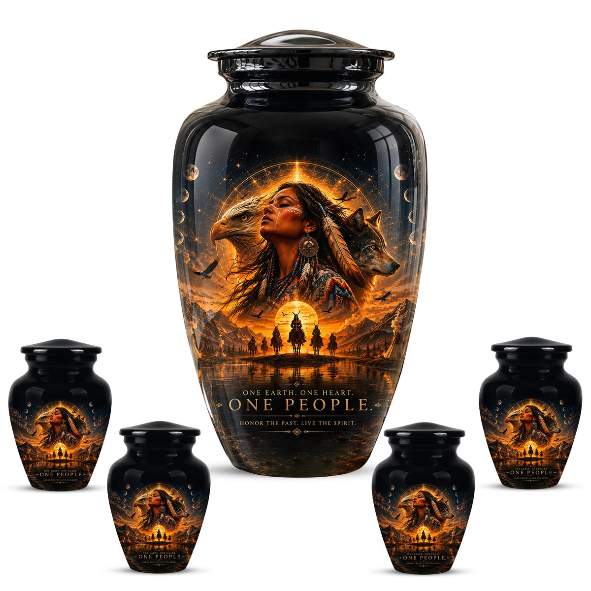 Personalized Urns for Human Ashes - Decorative Cremation Urn for Adults