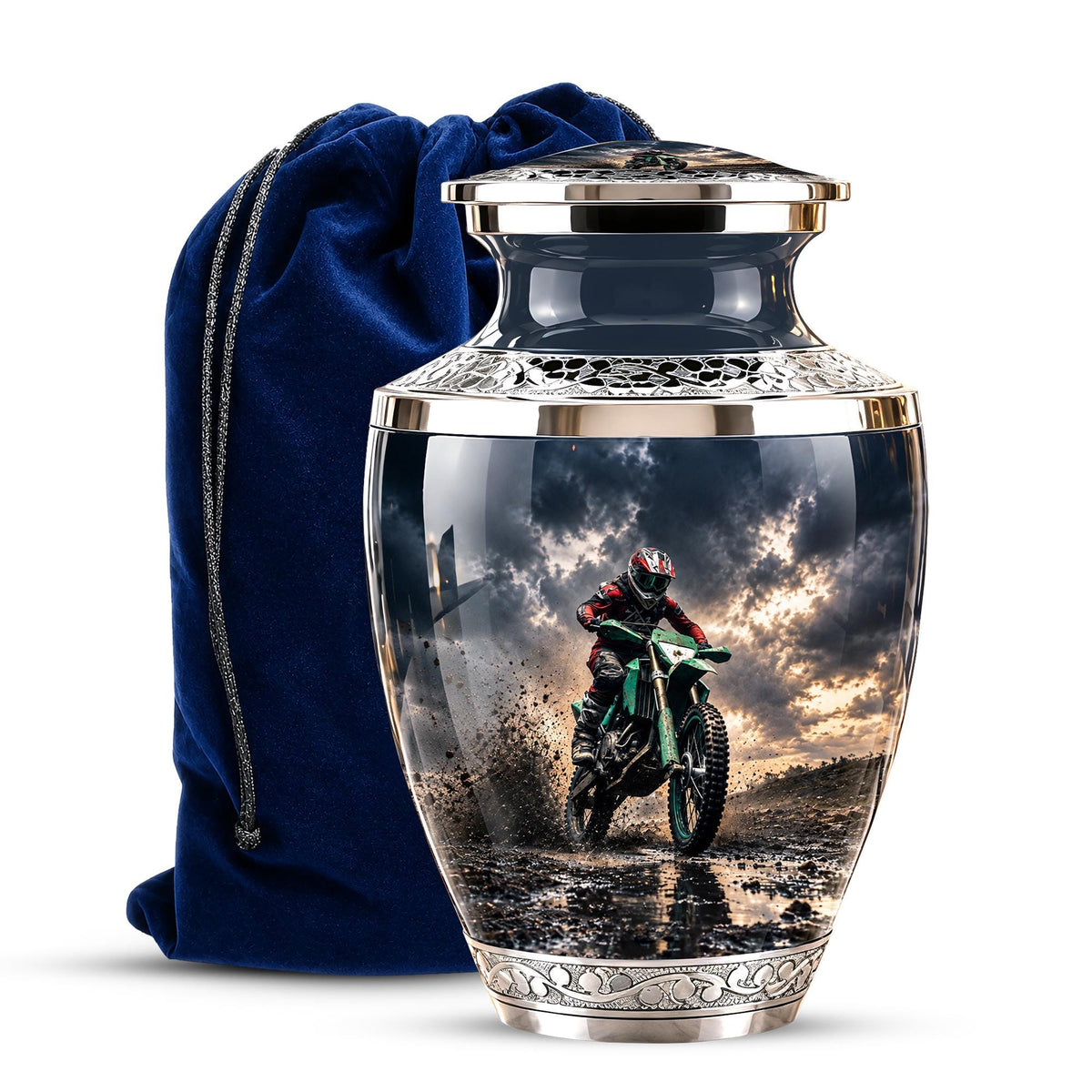 Motocross Dirt Bike Memorial Urn, Motorcycle Ashes Cremation Urn, Personalized Tribute